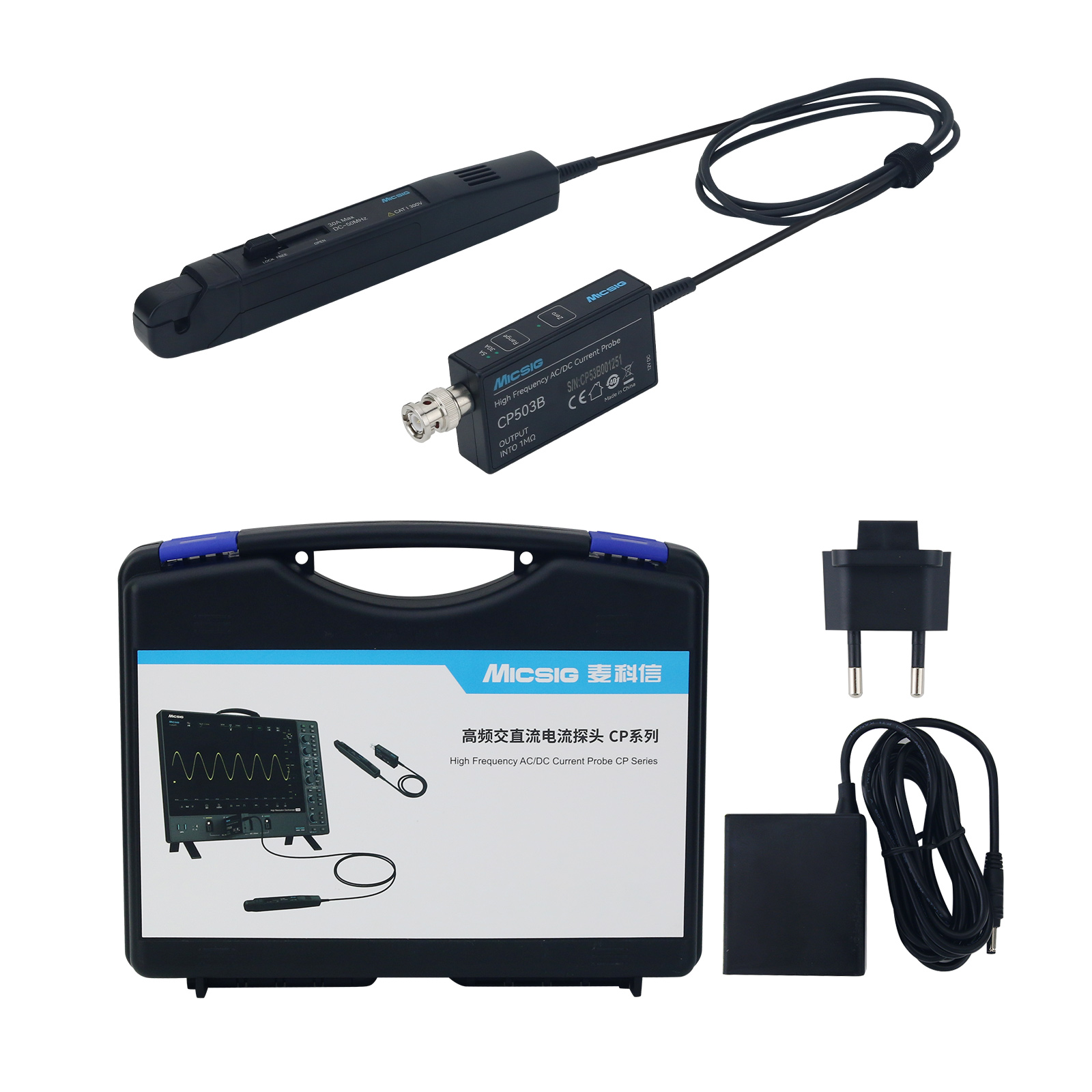 Current Probe Ac Dc 50Mhz Oscilloscope - Измерительный токовый пробник Micsig CP503B 50