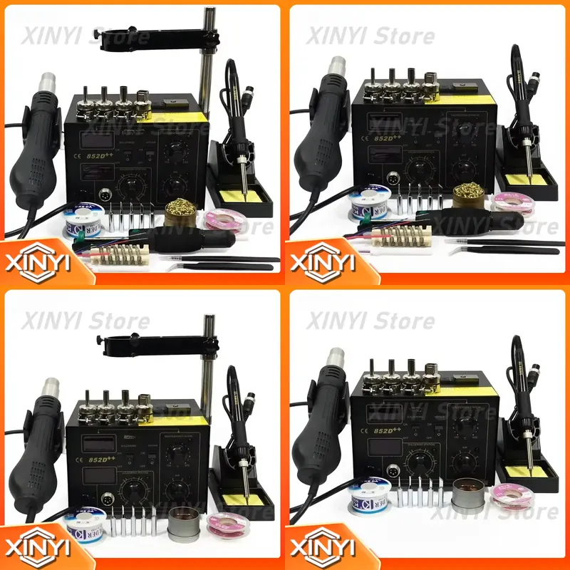 SAIKE 852D++ 2-в-1 станция для – обзор и цена Smd Rework Station Hot Air Soldering 2 In 1